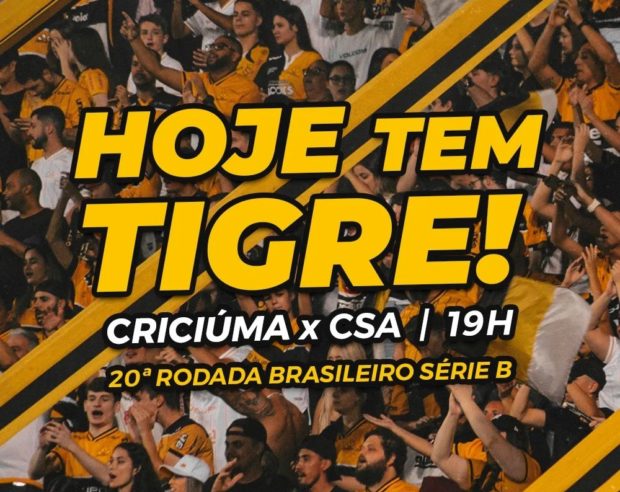 Hoje tem Tigrão, e sequencia difícil com quatro jogos essa semana