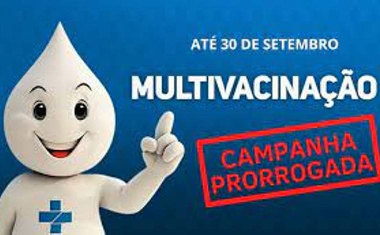 Saúde prorroga campanha de vacinação contra pólio e multivacinação