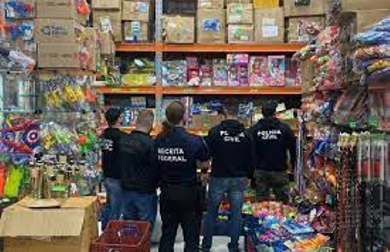 Operação apreende 2,5 toneladas de brinquedos falsificados