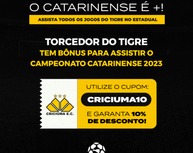 Criciúma entra na última semana de pré-temporada. Torcedor do Tigre tem vantagem para assistir o Catarinense 2023