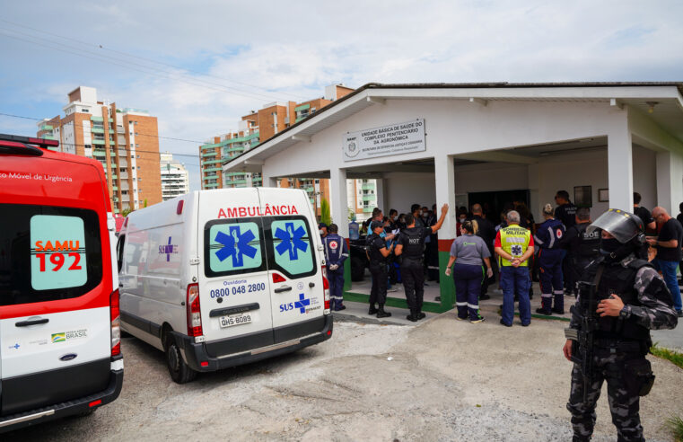 Causa do incêndio da Penitenciária de Florianópolis está sendo apurada