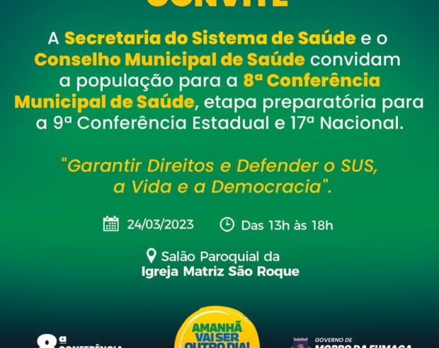 Morro da Fumaça promove a 8ª Conferência Municipal de Saúde nesta semana