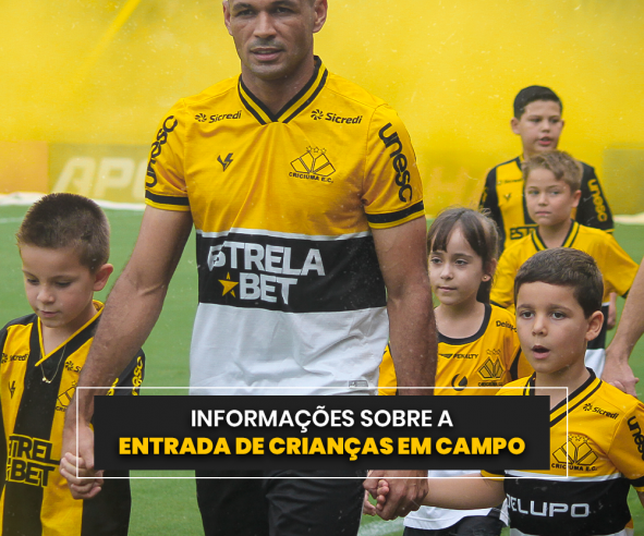 Inscrições abertas para entrada de crianças em campo no Campeonato Brasileiro