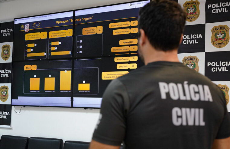 Polícia Civil apreende 10 adolescentes e cumpre 13 mandados de busca e apreensão na operação Escola Segura