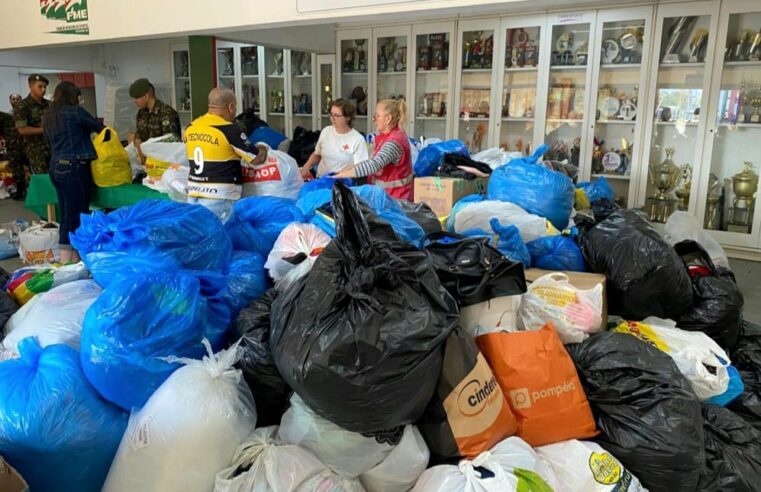 Criciúma arrecada mais de 50 toneladas em doações para desabrigados no Rio Grande do Sul