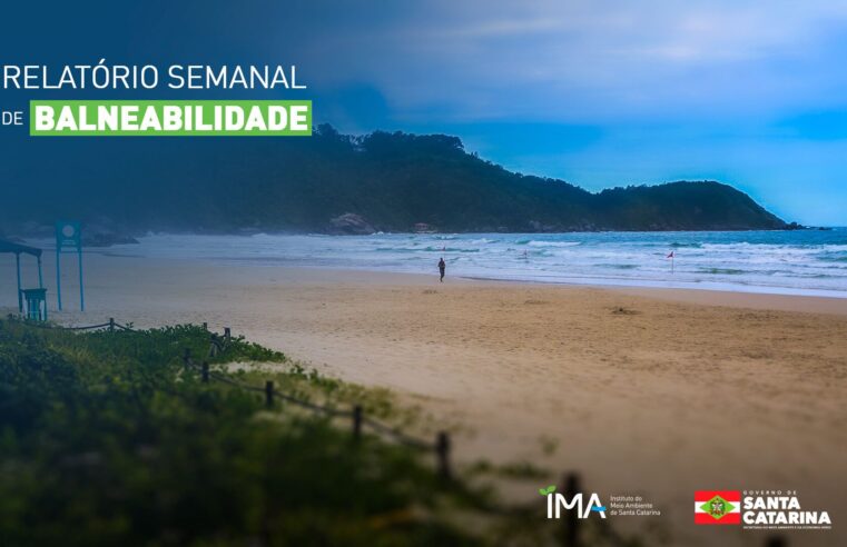 IMA divulga relatório de balneabilidade referente a semana de 06 a 10 de novembro