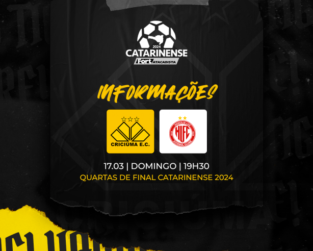 Serviço de jogo para Criciúma x Hercílio Luz