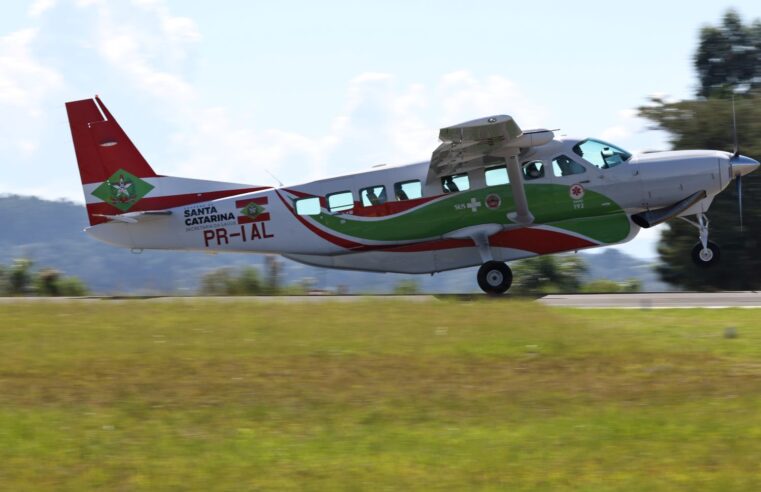 Novo avião do Governo do Estado realiza 44 atendimentos em dois meses