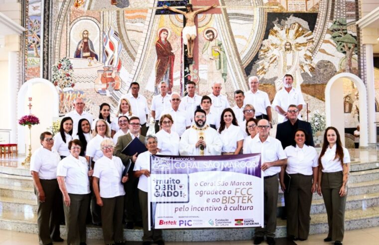 Coral São Marcos apresenta projeto “Fé e Música” na Basílica Santuário SCMJ em Içara