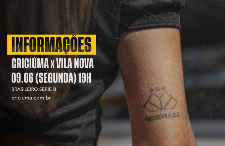 SERVIÇO DE JOGO PARA CRICIÚMA X VILA NOVA