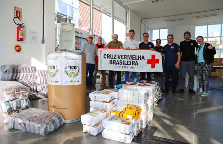 Campanha “100 Toneladas de Solidariedade” atinge 80% da meta em Criciúma