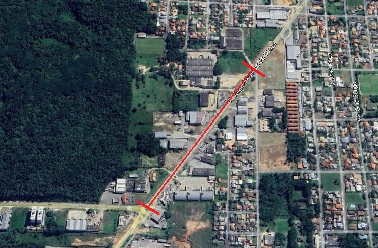 Obras do Binário III interditam parte da rua Miguel Patrício de Souza a partir desta quarta-feira, em Criciúma