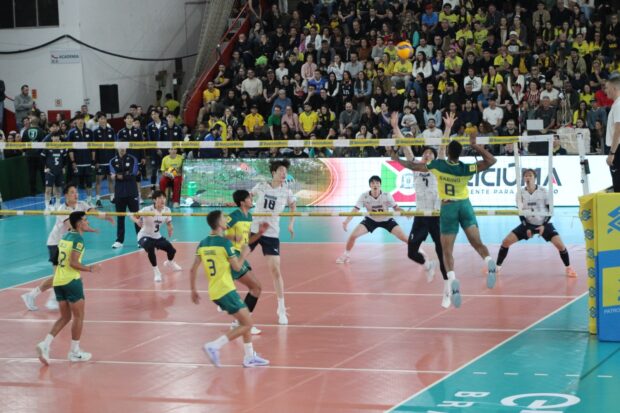 Seleção Brasileira de Novos vence a Coreia do Sul em amistoso internacional de vôlei em Criciúma