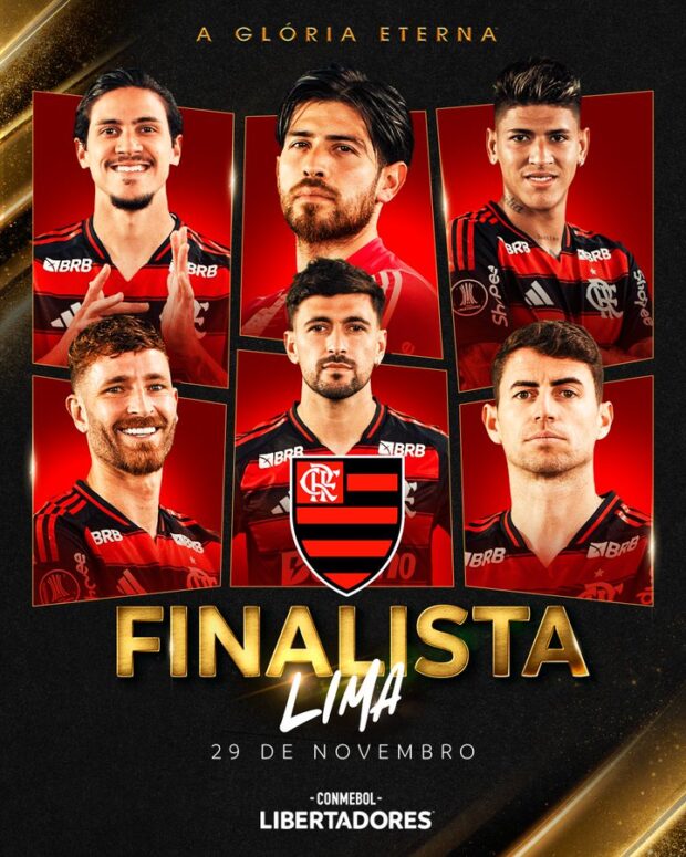 Flamengo mostra raça e garante presença na final da Libertadores
