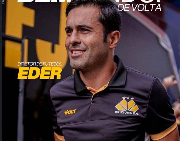 Eder é o novo diretor de futebol do Criciúma