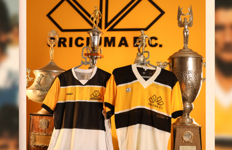 CRICIÚMA LANÇA CAMISA 1 PARA 2026 INSPIRADA NO HISTÓRICO TÍTULO ESTADUAL DE 1986