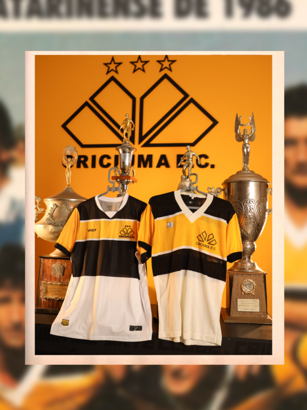 CRICIÚMA LANÇA CAMISA 1 PARA 2026 INSPIRADA NO HISTÓRICO TÍTULO ESTADUAL DE 1986