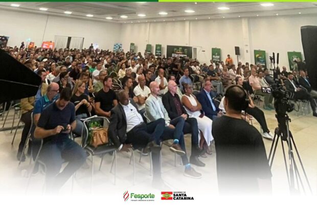 Políticas públicas e gestão esportiva marcam abertura do 1º Encontro do Sistema Esportivo Catarinense