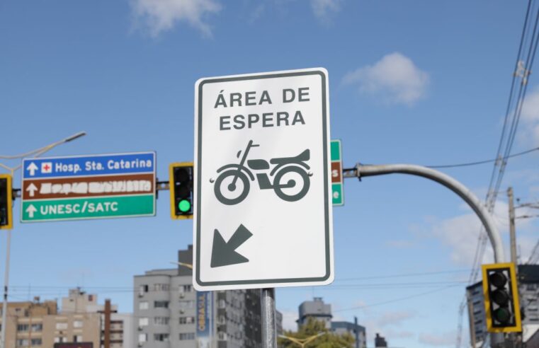 Criciúma implanta mais cinco áreas de espera para motocicletas