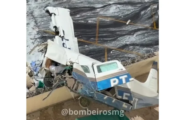 Acidente de avião mata dois e fere três em Belo Horizonte