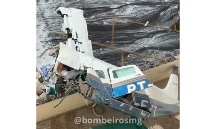 Acidente de avião mata dois e fere três em Belo Horizonte